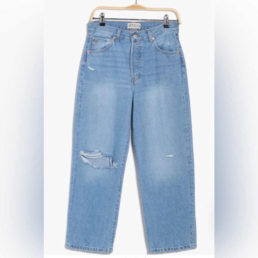 ETICA ALTIN LOOSE CROP JEANS IN ITHACA 27 30